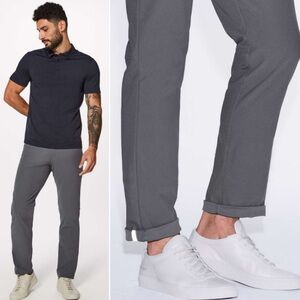 Lululemon Men's ABC Pant Classic Size 34 Fog Horn Gray 31” Inseam Warpstreme